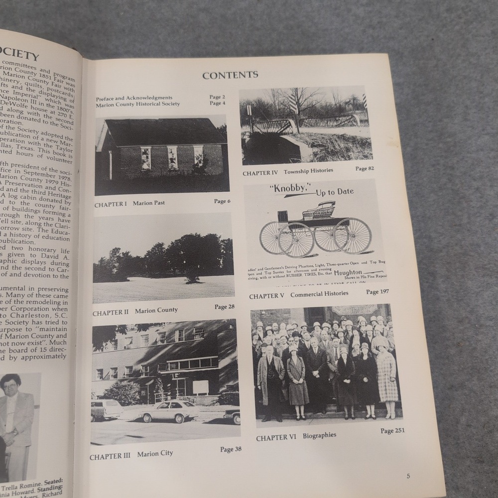 Marion County 1979 History Ohio Hardcover Book Marion County Historical Society - Picture 5 of 5